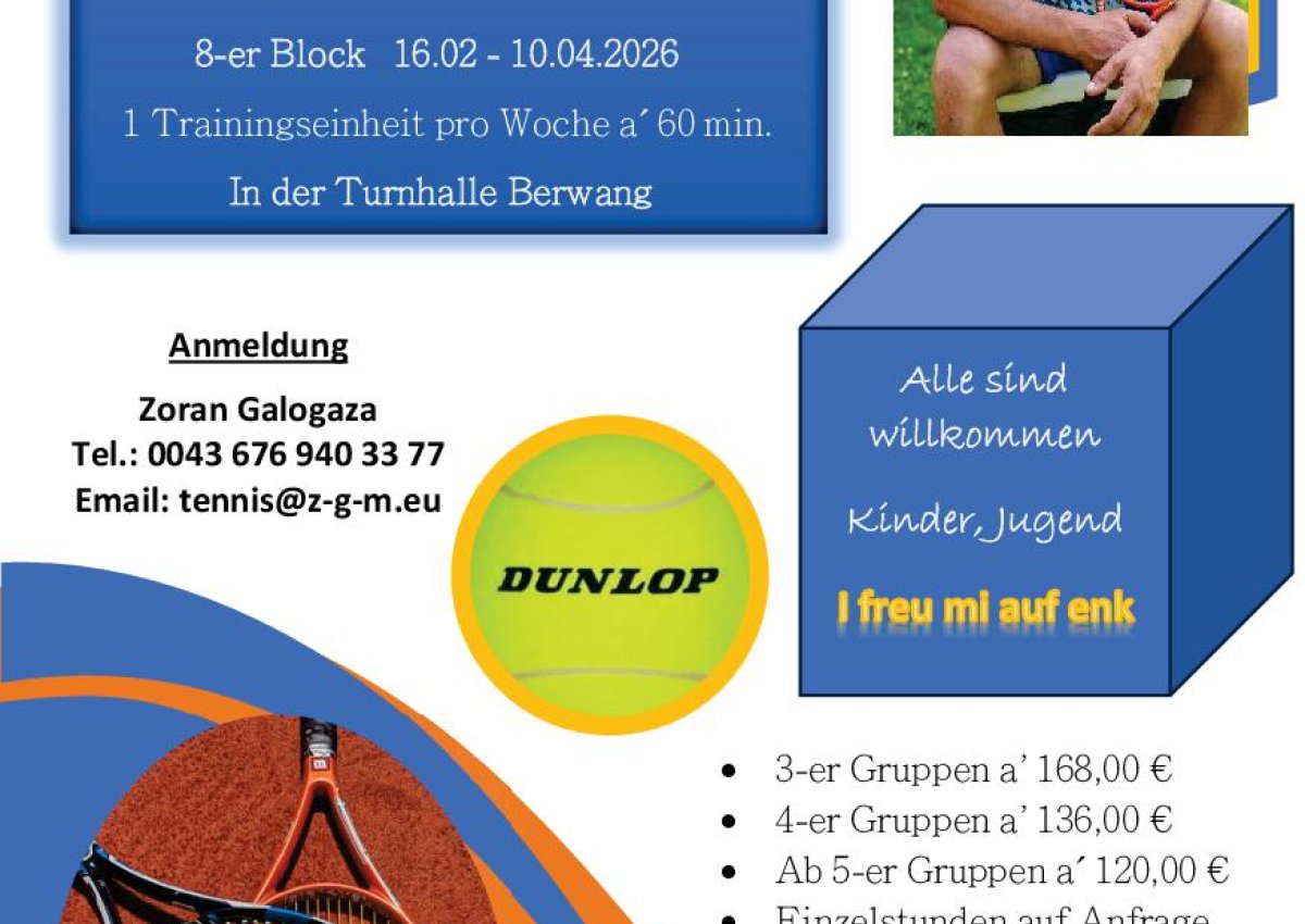 Tennistraining in Berwang! Tennistraining in Berwang!