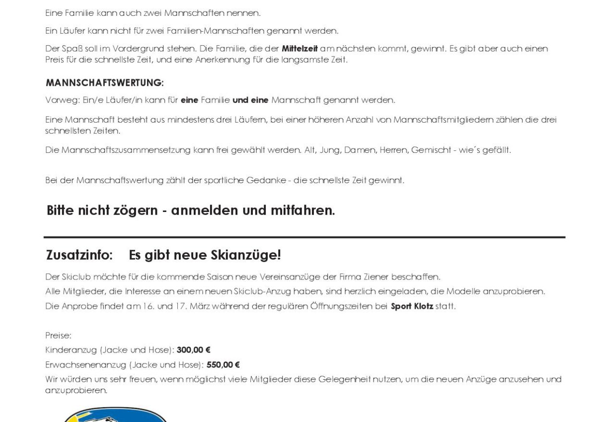Vereinsmeisterschaft am Samstag, 21. März 2026! Vereinsmeisterschaft am Samstag, 21. März 2026!